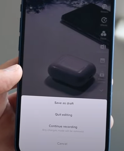 how to edit drafts on tiktok