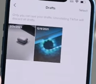 tiktok drafts on desktop