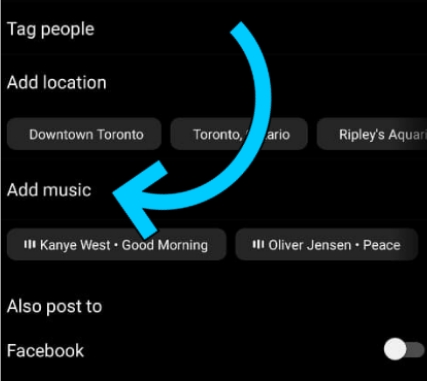 can you add music to instagram post